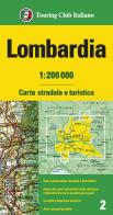 Lombardia 1:200.000. carta stradale e turistica. ediz. multilingue