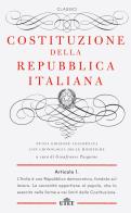 Costituzione della repubblica italiana. con cronologia delle modifiche