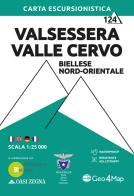 Valsessera valle cervo, biellese nord - orientale. carta escursionistica 1:25.000