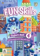 Fun skills level 4 movers students book +  home booklet e mini trainer  + ebook  + espansione online + file audio per il download 4