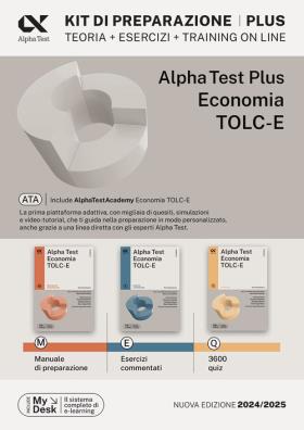 Alpha test plus. economia. tolc - e. kit di preparazione. con espansione online